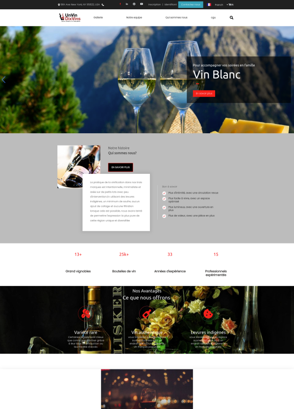 template web site Caviste