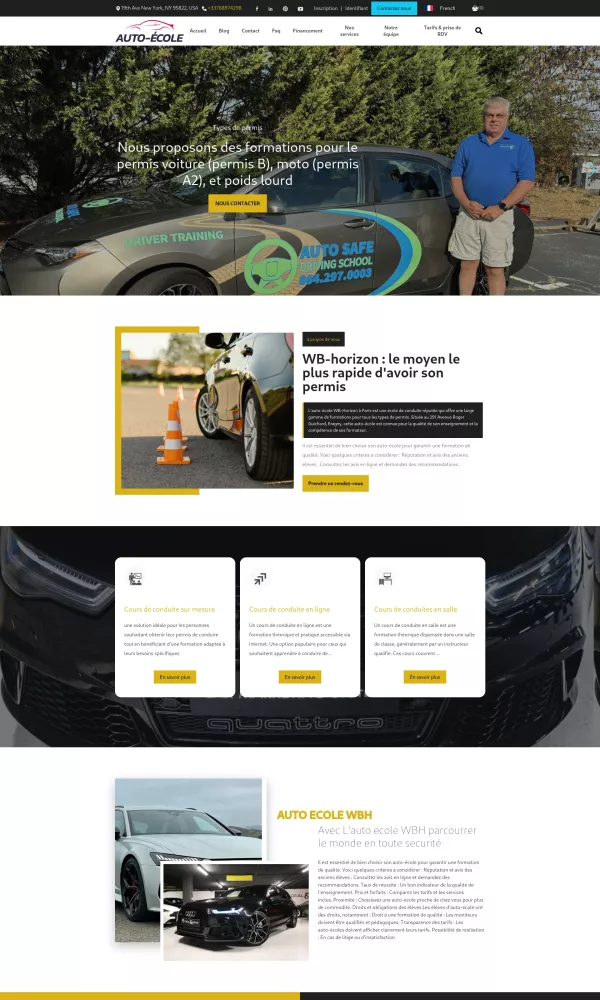 Template auto école