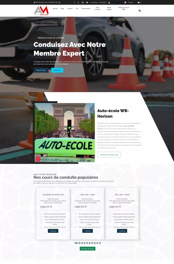 Template auto école