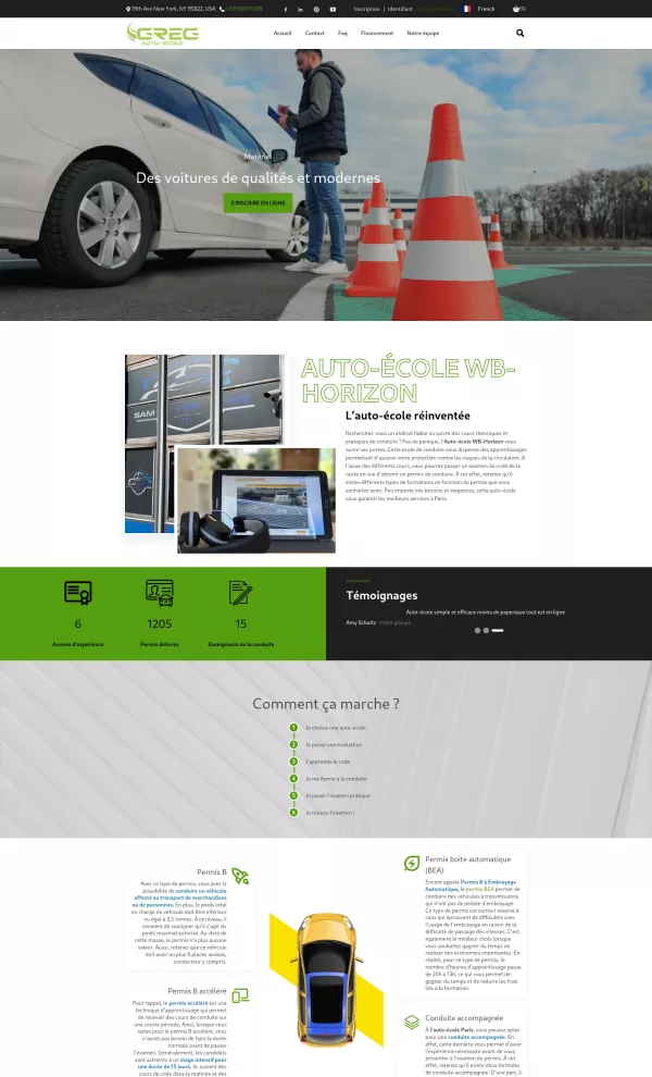 Template auto école