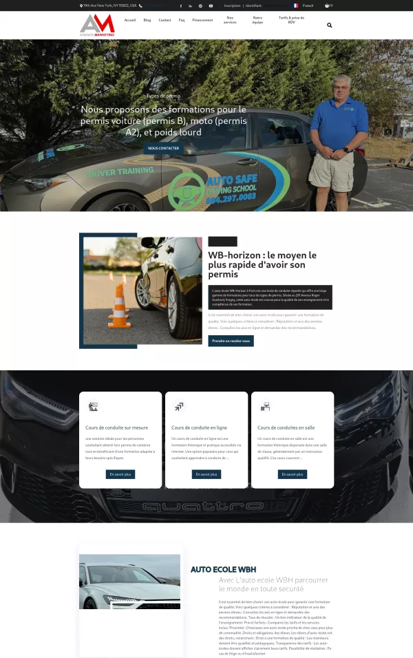 Tempalte auto-ecole wh-horizon